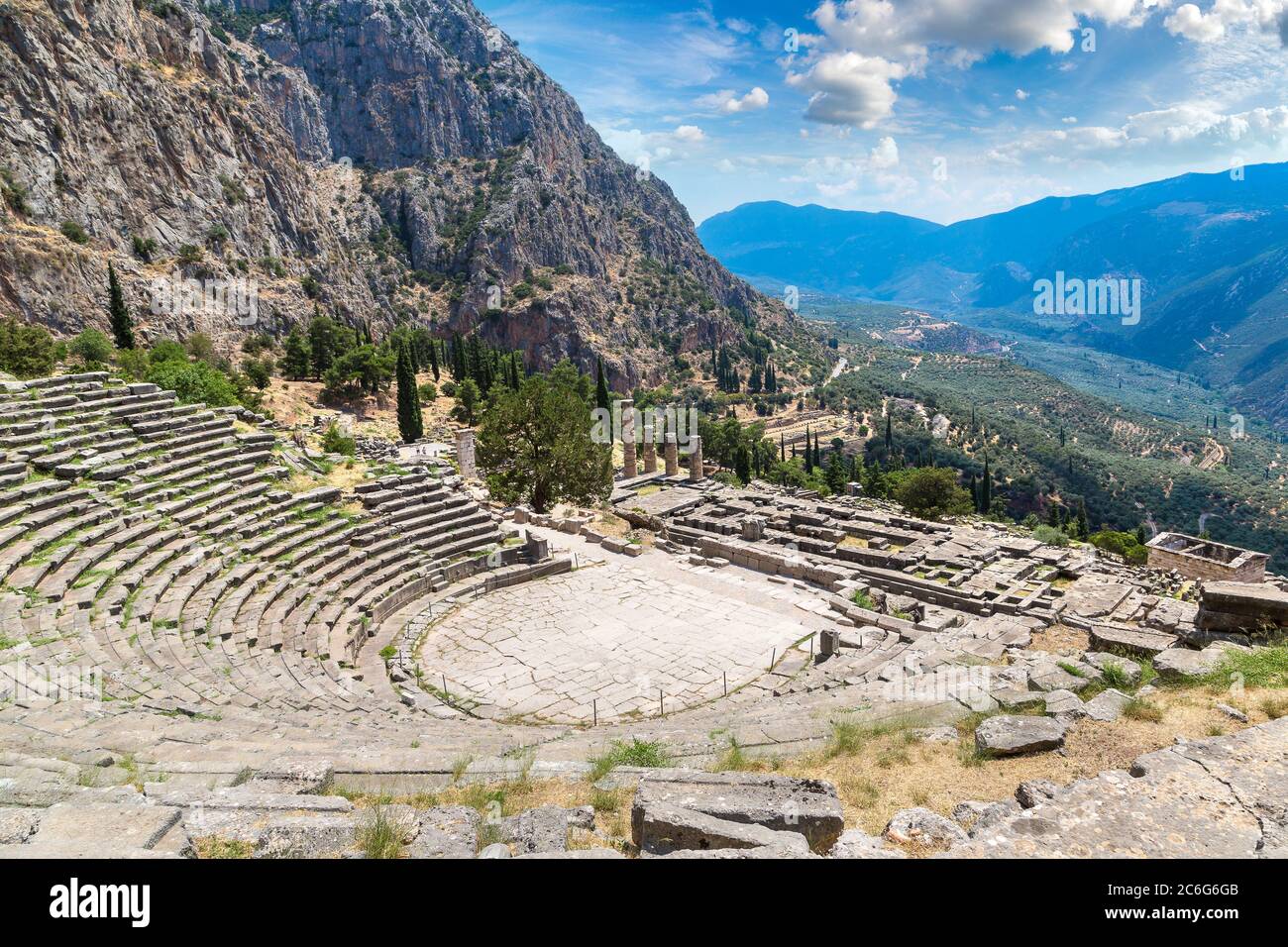Delphi greece amphitheater archaeological greek hi-res stock ...