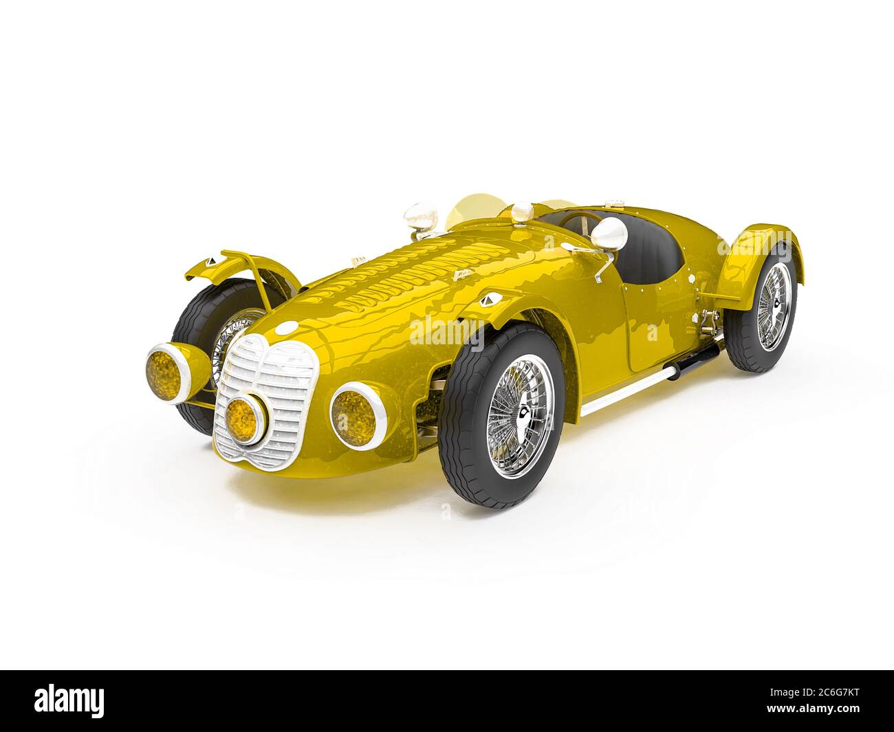 Vintage styled sports car Cut Out Stock Images & Pictures - Alamy