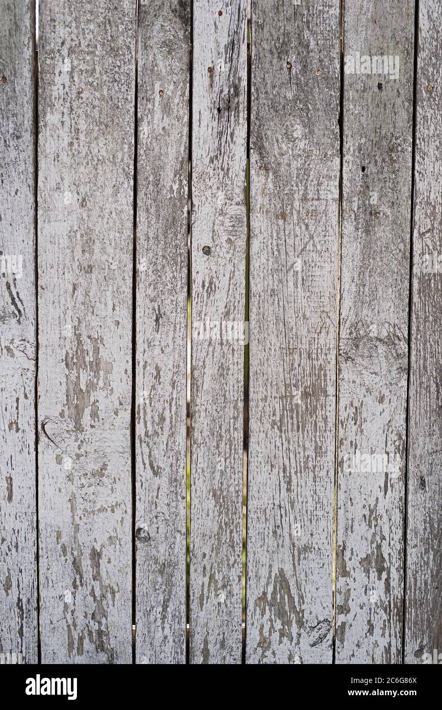 background from old boards, wood texture with peeling white paint Stock ...