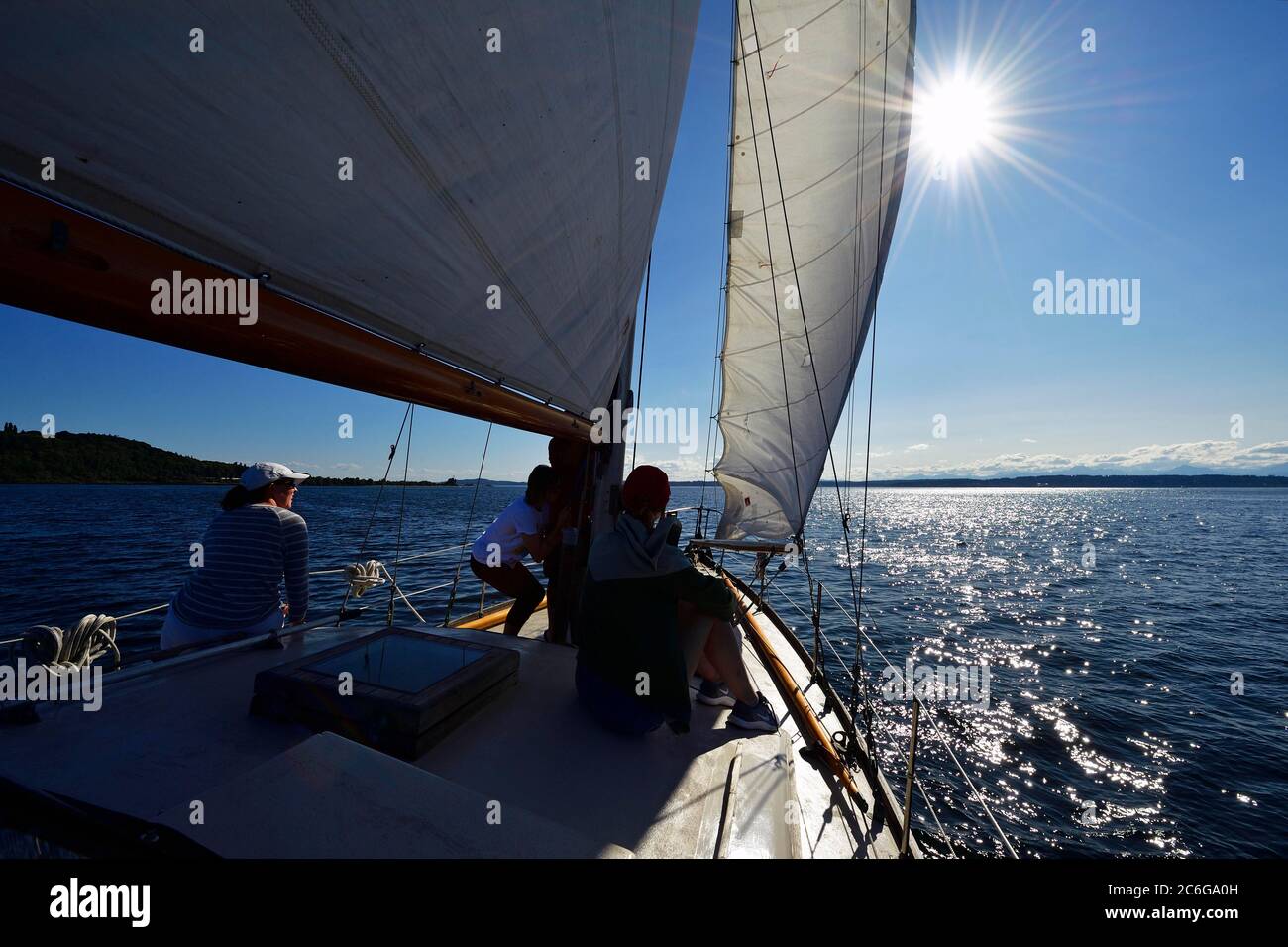Sailing in Elliot Bay off Seattle, Washington, United States of America