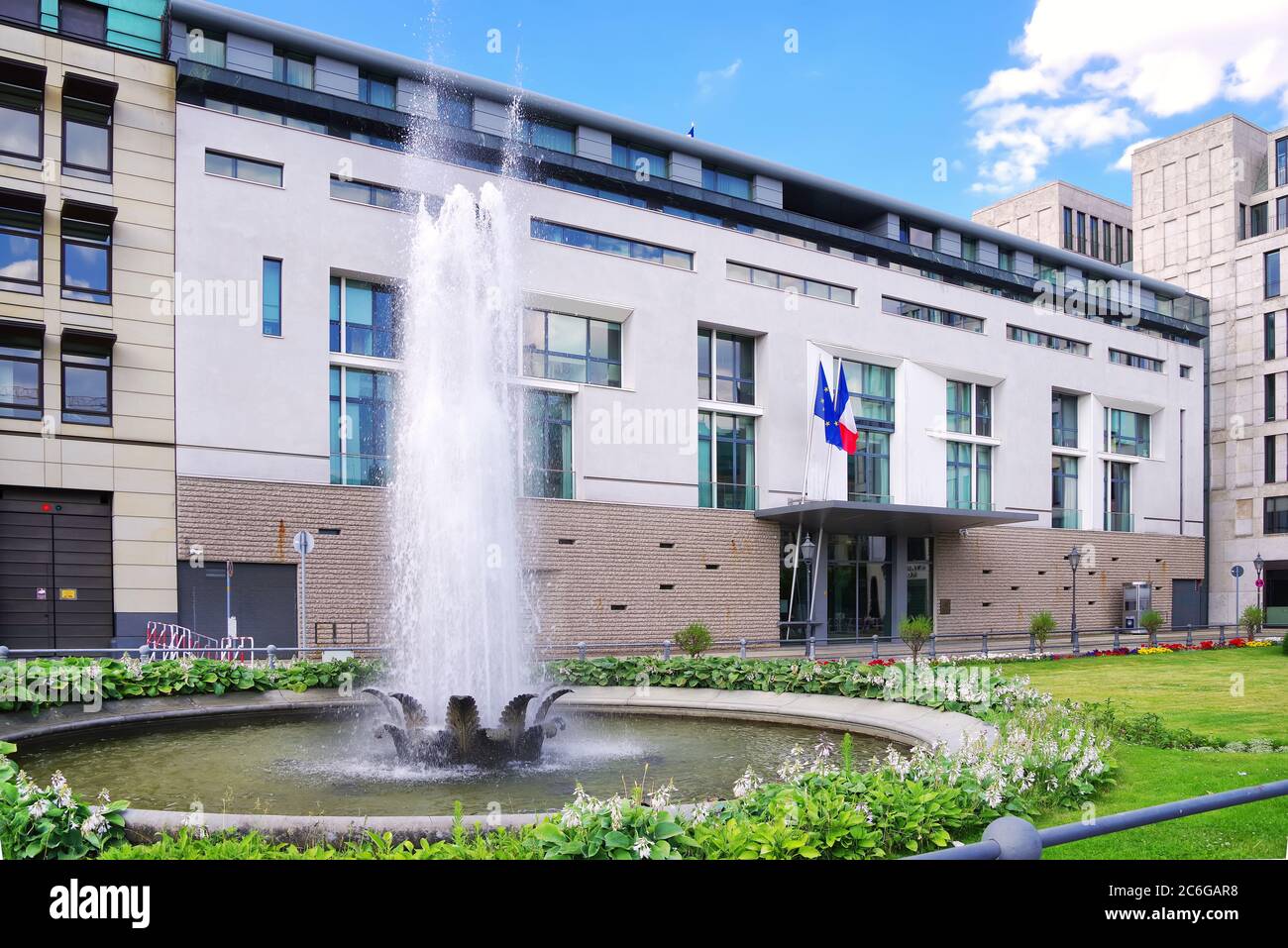 Berlin, Germany, 06/14/2020: The Embassy of France in Berlin is the diplomatic mission of the French Republic in Germany. Stock Photo