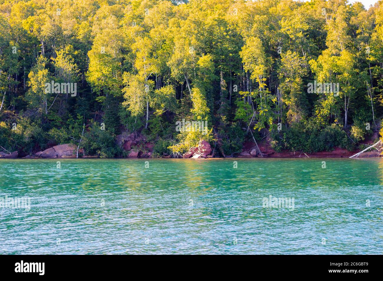 Rocky Shores of the Apostle Islands National Lakeshore in Lake Superior