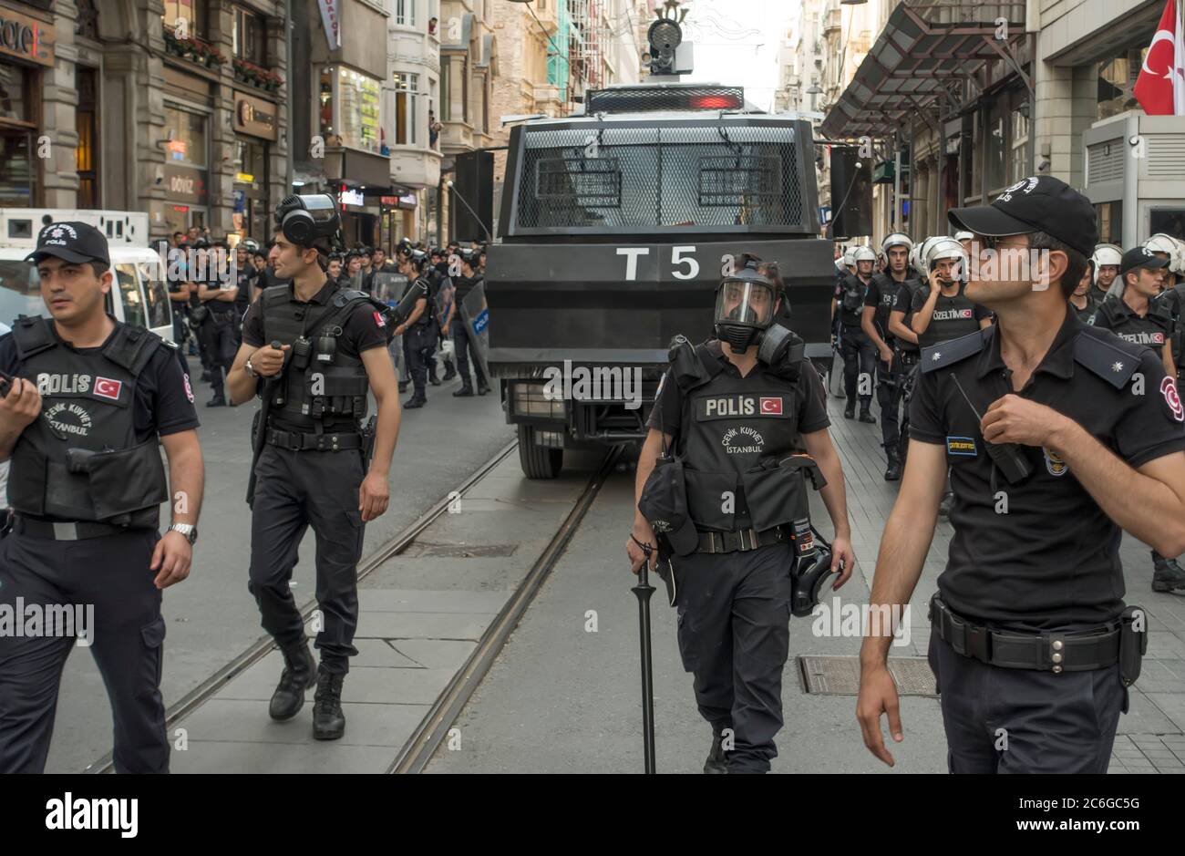 Police in Istanbul, Turkey Stock Photo Alamy
