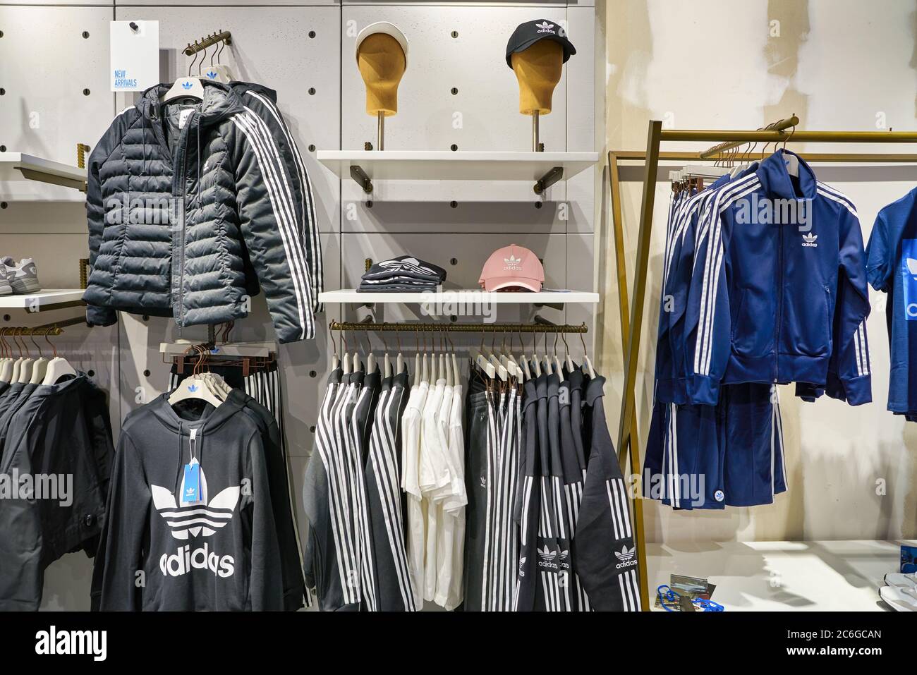 BERLIN, GERMANY - CIRCA SEPTEMBER, 2019: interior shot of Adidas store in  Mall of Berlin Stock Photo - Alamy