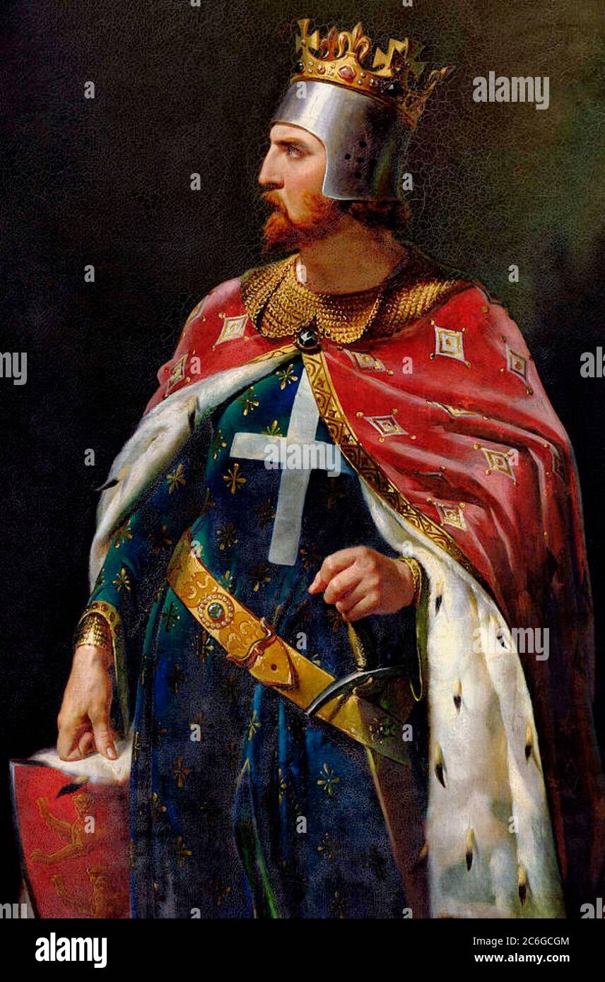 Richard I the Lionheart, King of England - Merry-Joseph Blondel, 1841 Stock Photo