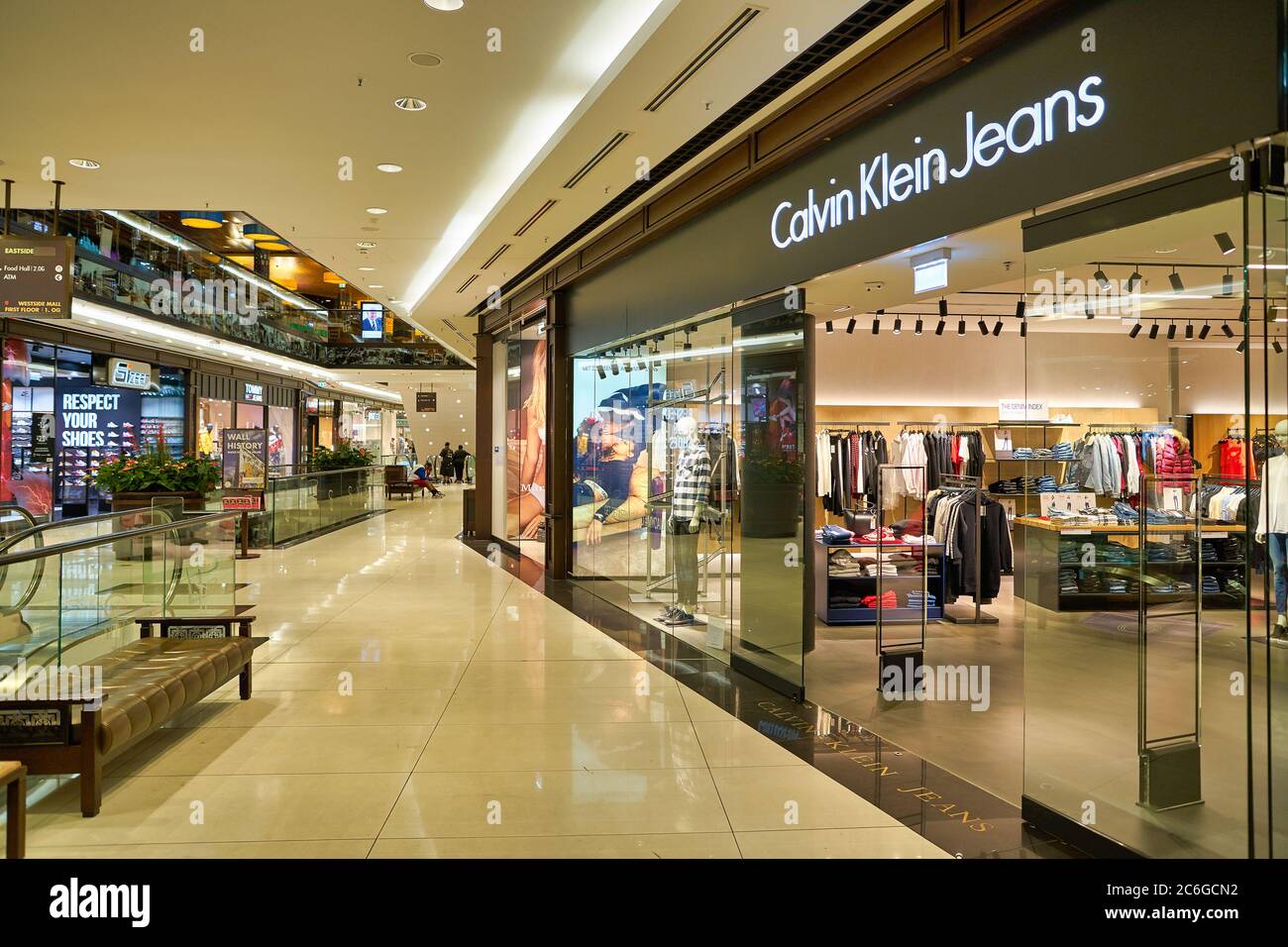 BERLIN, GERMANY - CIRCA SEPTEMBER, 2019: entrance to Calvin Klein Jeans  store in Mall of Berlin Stock Photo - Alamy
