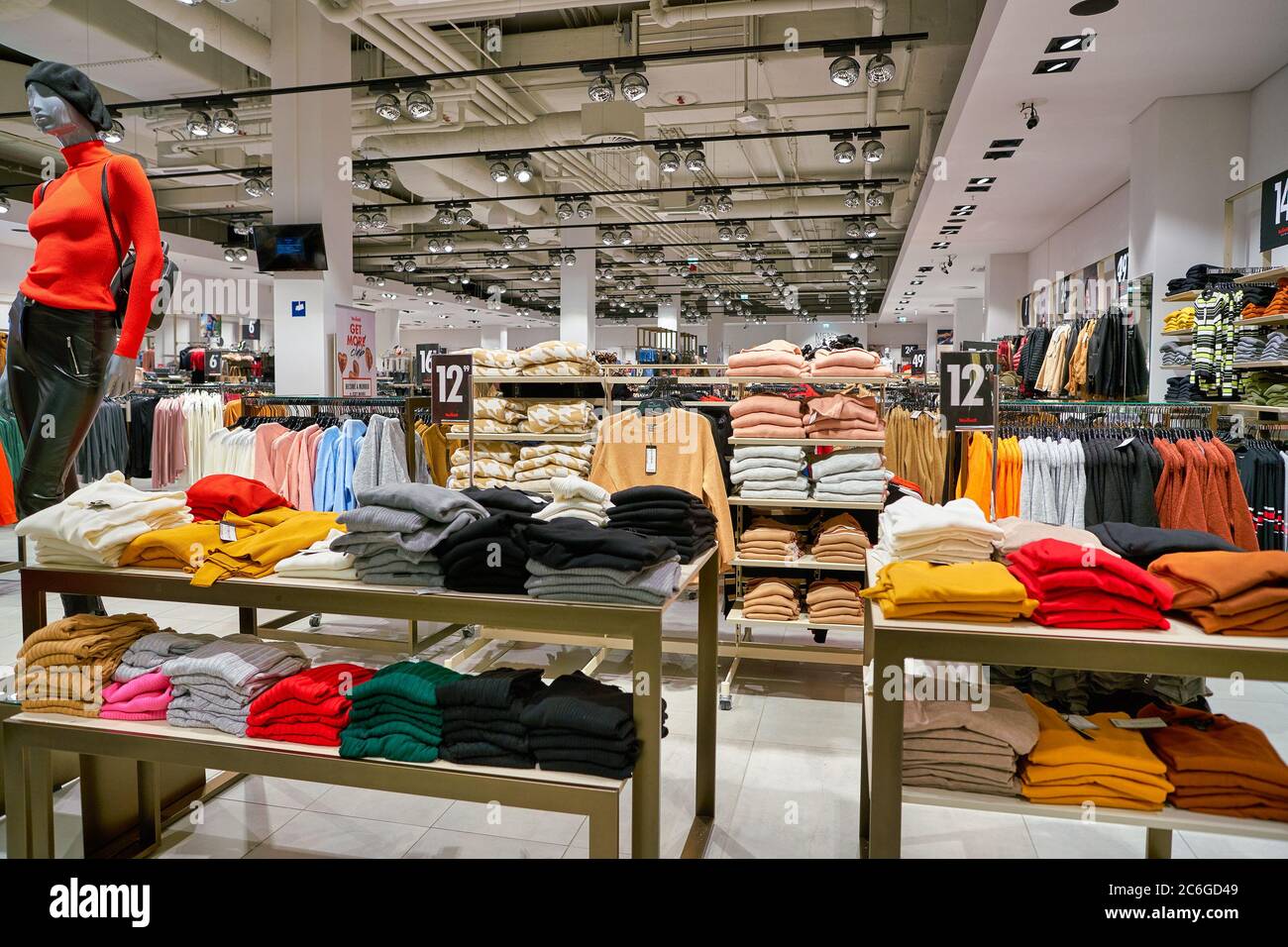 BERLIN, GERMANY - CIRCA SEPTEMBER, 2019: interior shot of New Yorker store in Berlin. Stock Photo