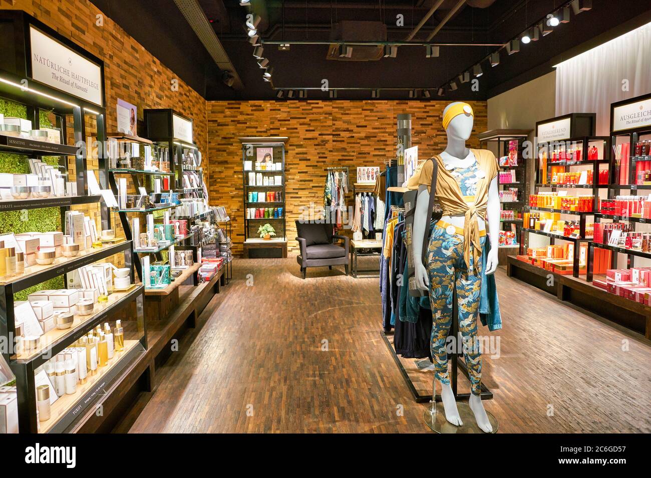 BERLIN, GERMANY - CIRCA SEPTEMBER, 2019: interior shot of Rituals store at Schultheiss Quartier in Berlin Stock Photo