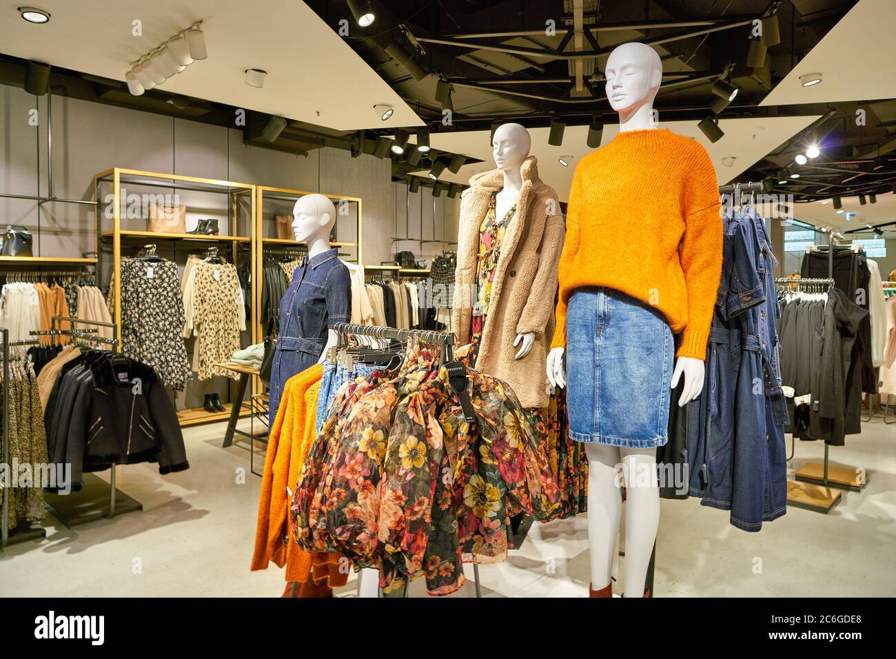 BERLIN, GERMANY - CIRCA SEPTEMBER, 2019: interior shot of Reserved store in  Berlin. Reserved is a Polish clothing store chain Stock Photo - Alamy