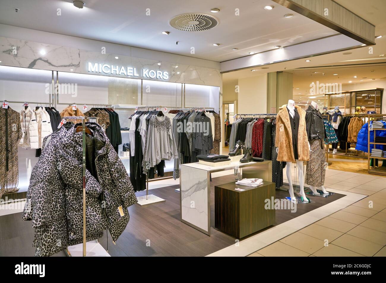 BERLIN, GERMANY - CIRCA SEPTEMBER, 2019: Michael Kors clothes on display at  the Kaufhaus des Westens (KaDeWe) department store in Berlin Stock Photo -  Alamy
