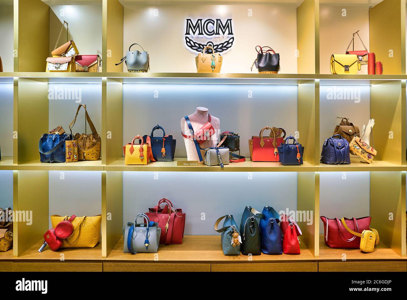 BERLIN, GERMANY - CIRCA SEPTEMBER, 2019: Christian Louboutin bags and shoes  on display at the Kaufhaus des Westens (KaDeWe) department store in Berlin  Stock Photo - Alamy