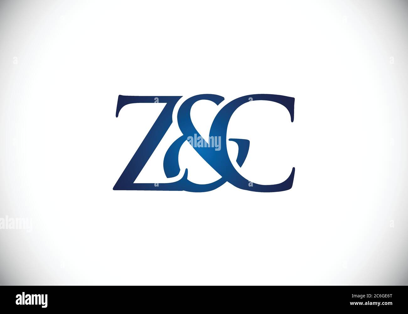 Initial Monogram Letter Z C Logo Design Vector Template. Z C Letter