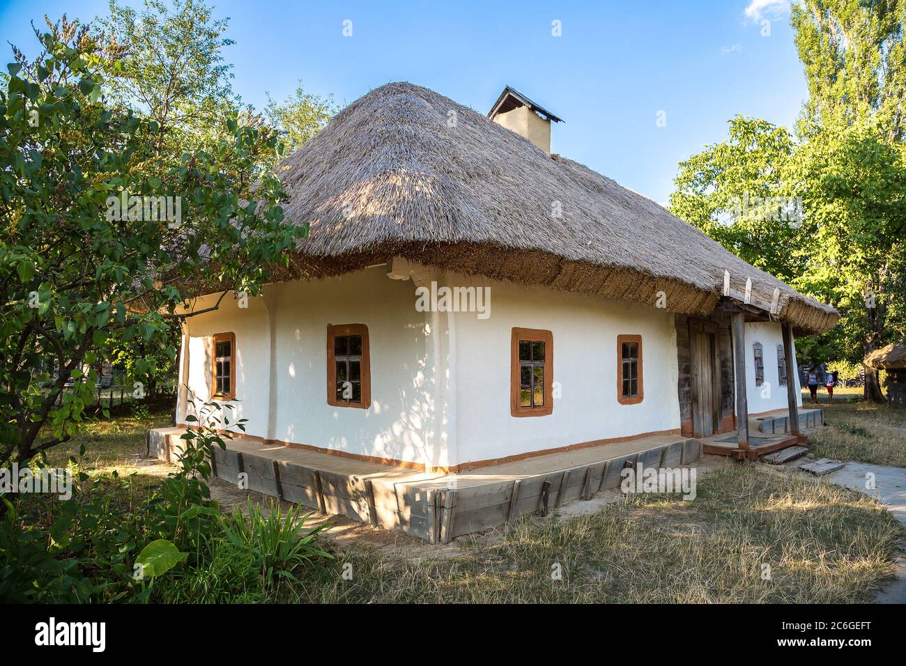 Traditional ukrainian village in the museum of national architecture in