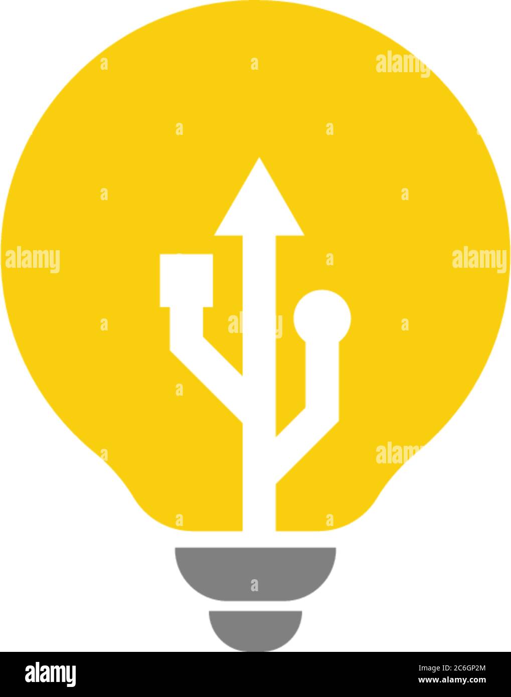 Lamp, bulp idea logo icon design concept vector illustration Stock Vector