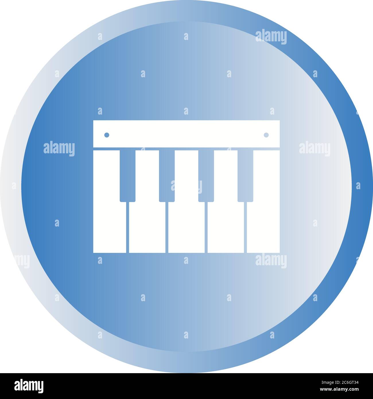 Unique Piano Vector Glyph Icon Stock Vector