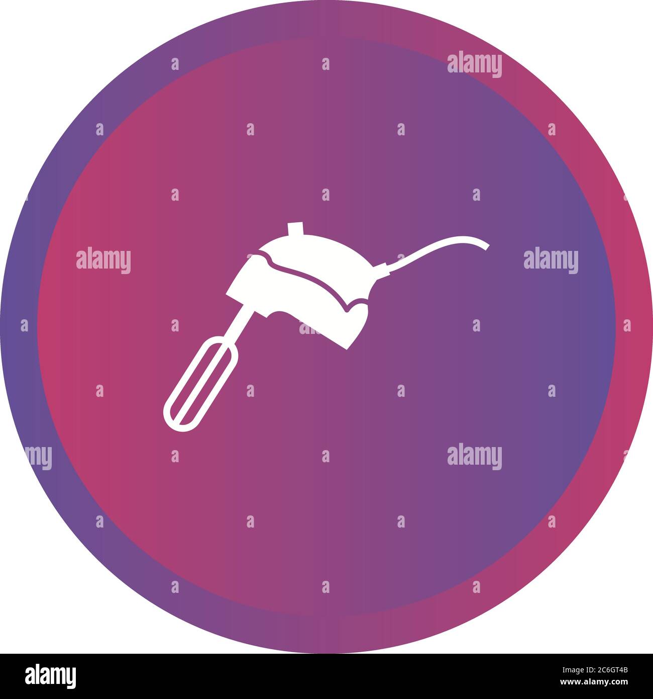 Unique Mixer Glyph Vector Icon Stock Vector