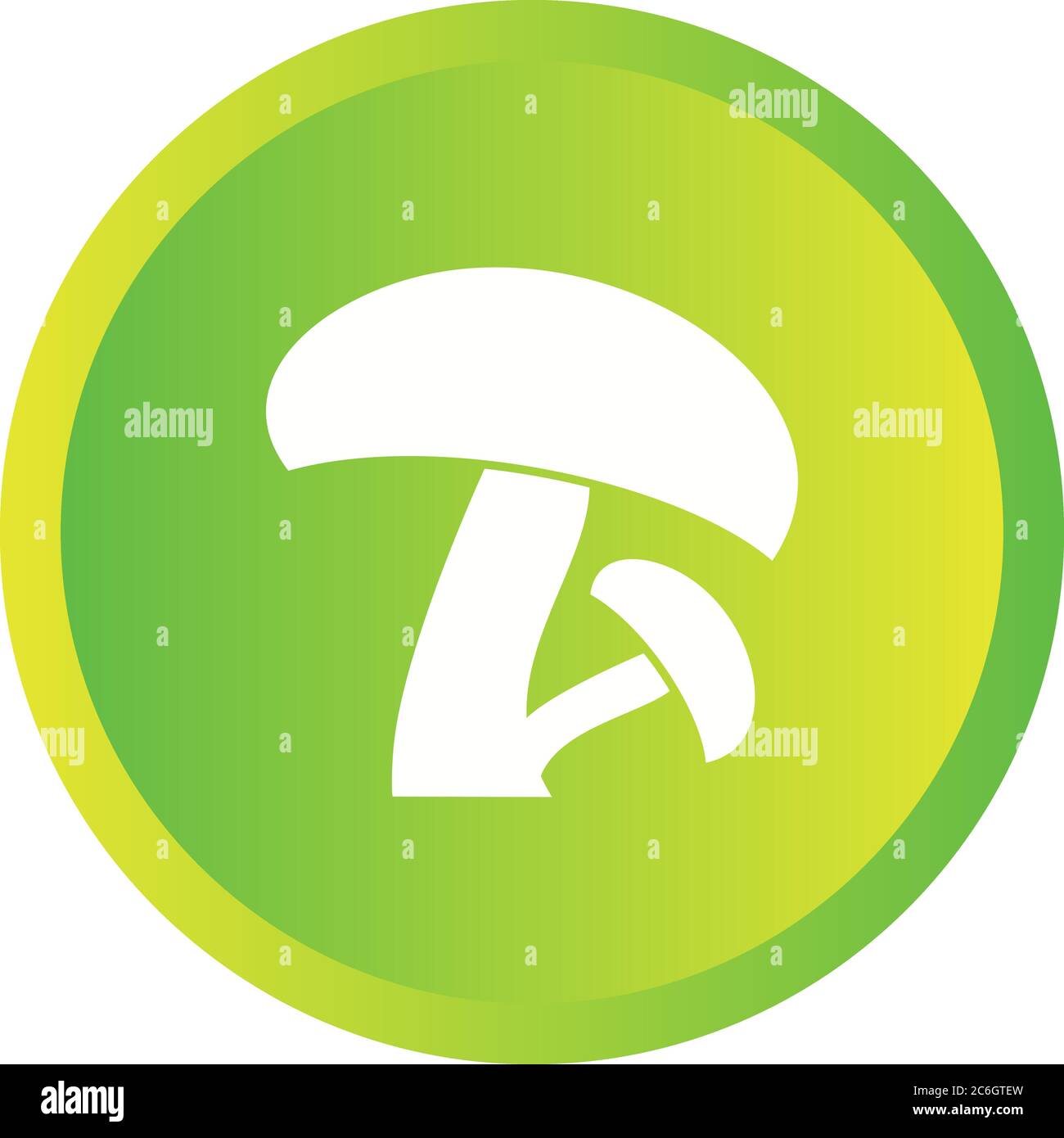 Unique Mushroom Vector Glyph Icon Stock Vector