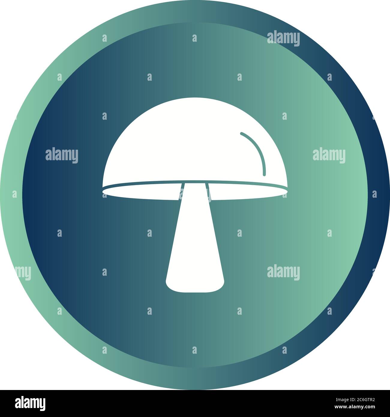 Unique Mushroom Vector Glyph Icon Stock Vector