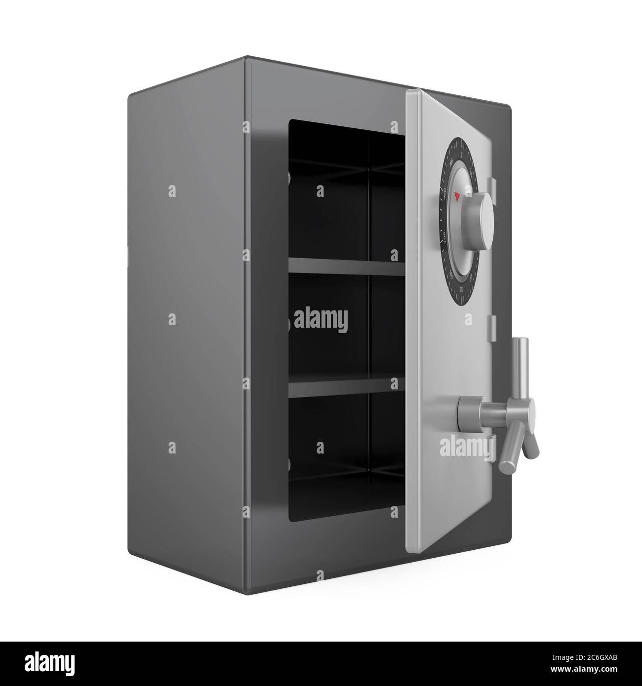 Steel Safe Box Isolated Stock Photo Alamy