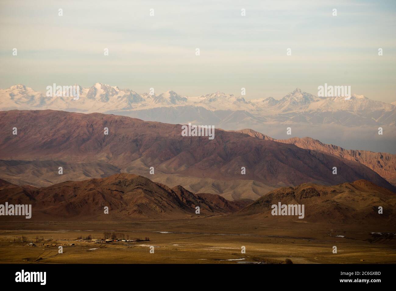 Scenes from Jiachy Yurt Camp on the South Shore of Issyk Kol in Kyrgyzstan. Stock Photo