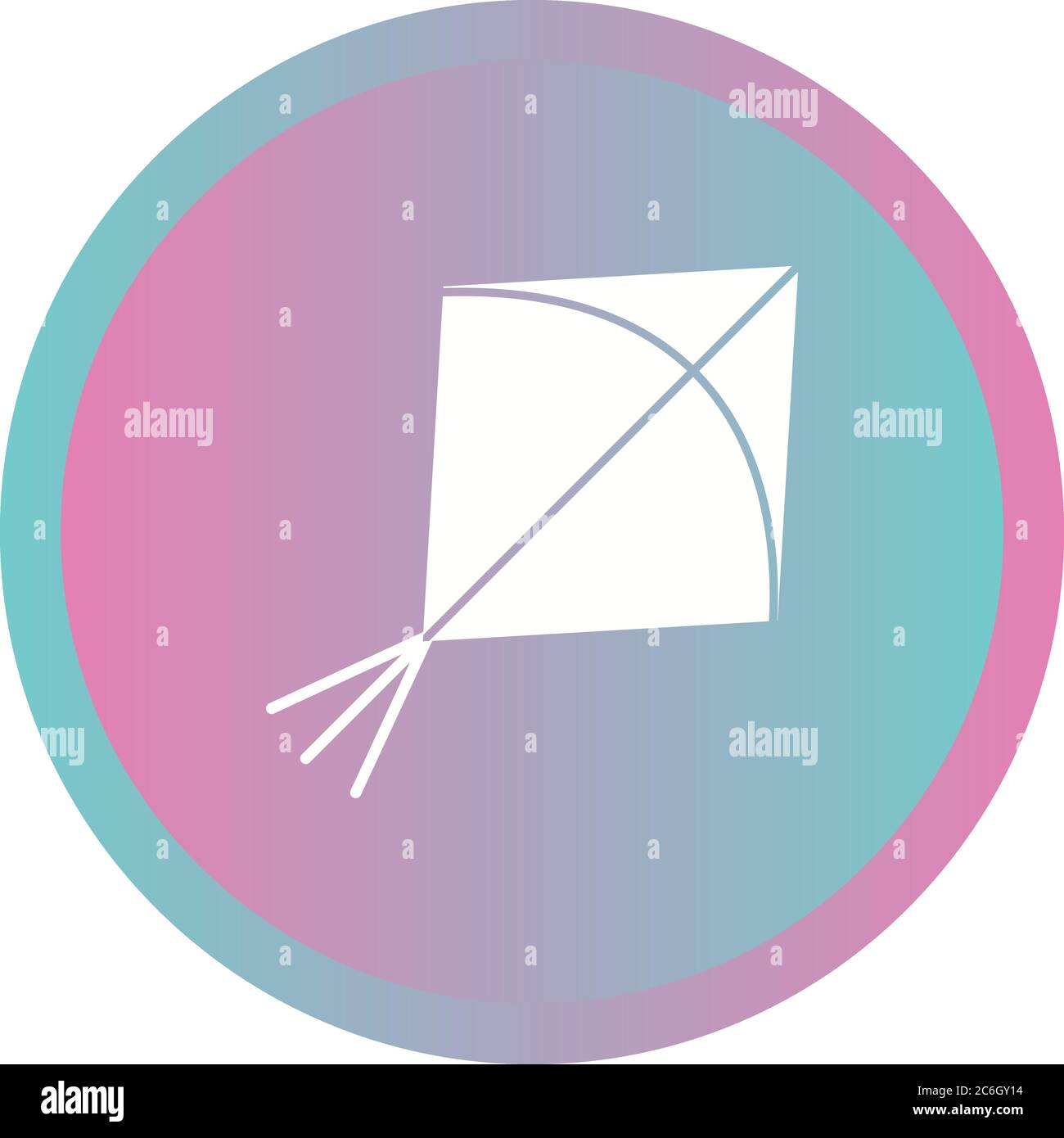 Unique Kite Vector Glyph Icon Stock Vector