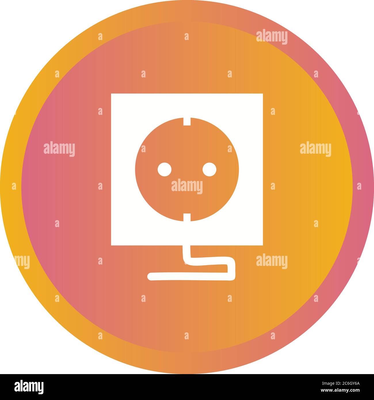 Unique Socket Vector Glyph Icon Stock Vector