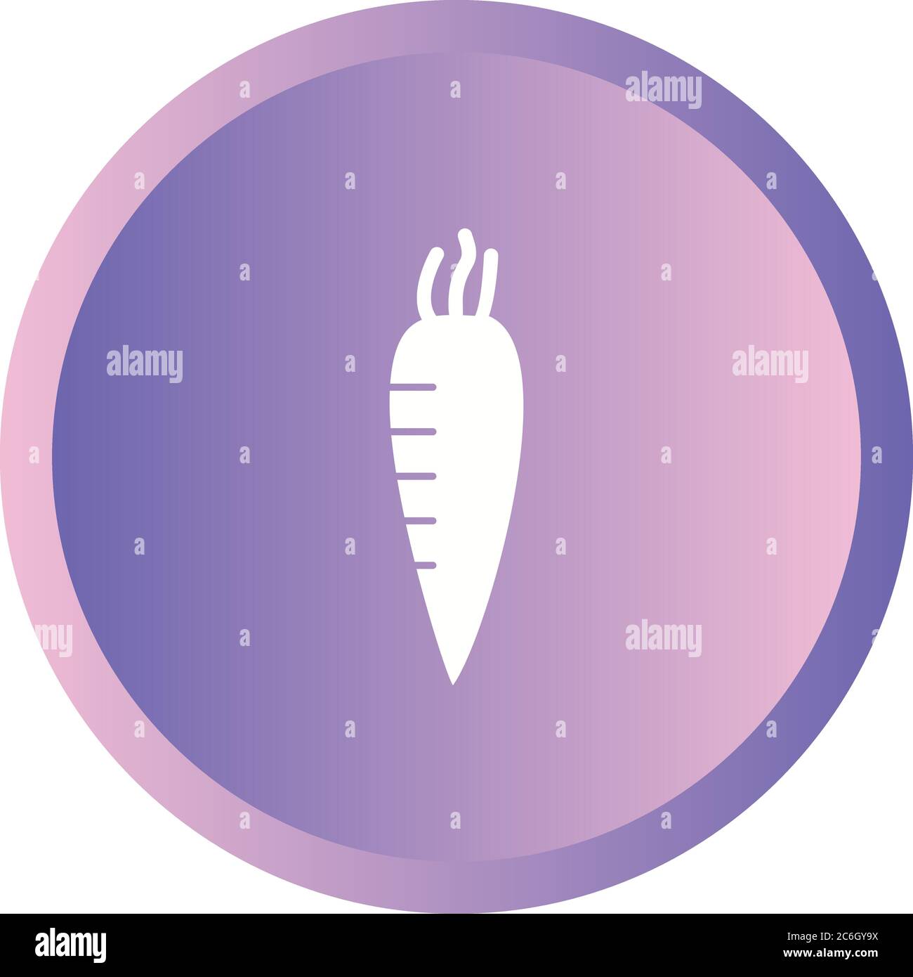 Unique Radish Vector Glyph Icon Stock Vector