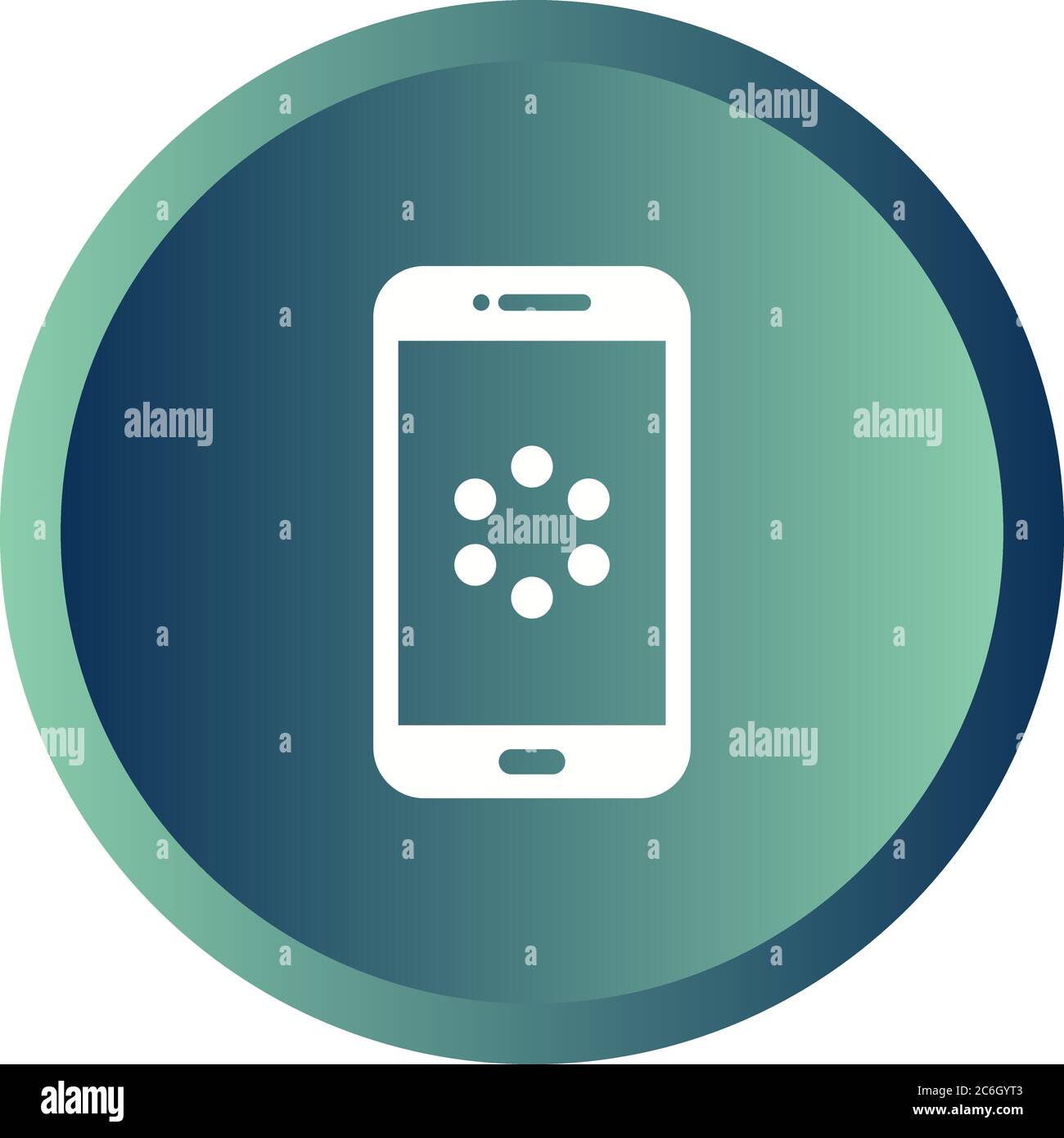 Unique Watch Synchronization Vector Glyph Icon Stock Vector