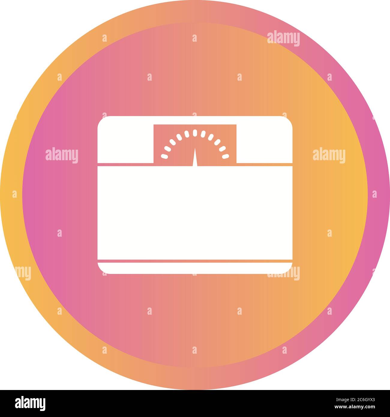 Unique Weighing Machine Vector Glyph Icon Stock Vector