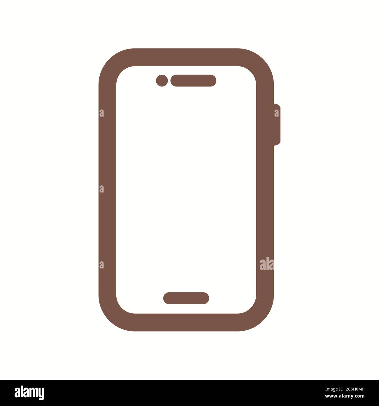 Unique Smartphone Glyph Vector Icon Stock Vector