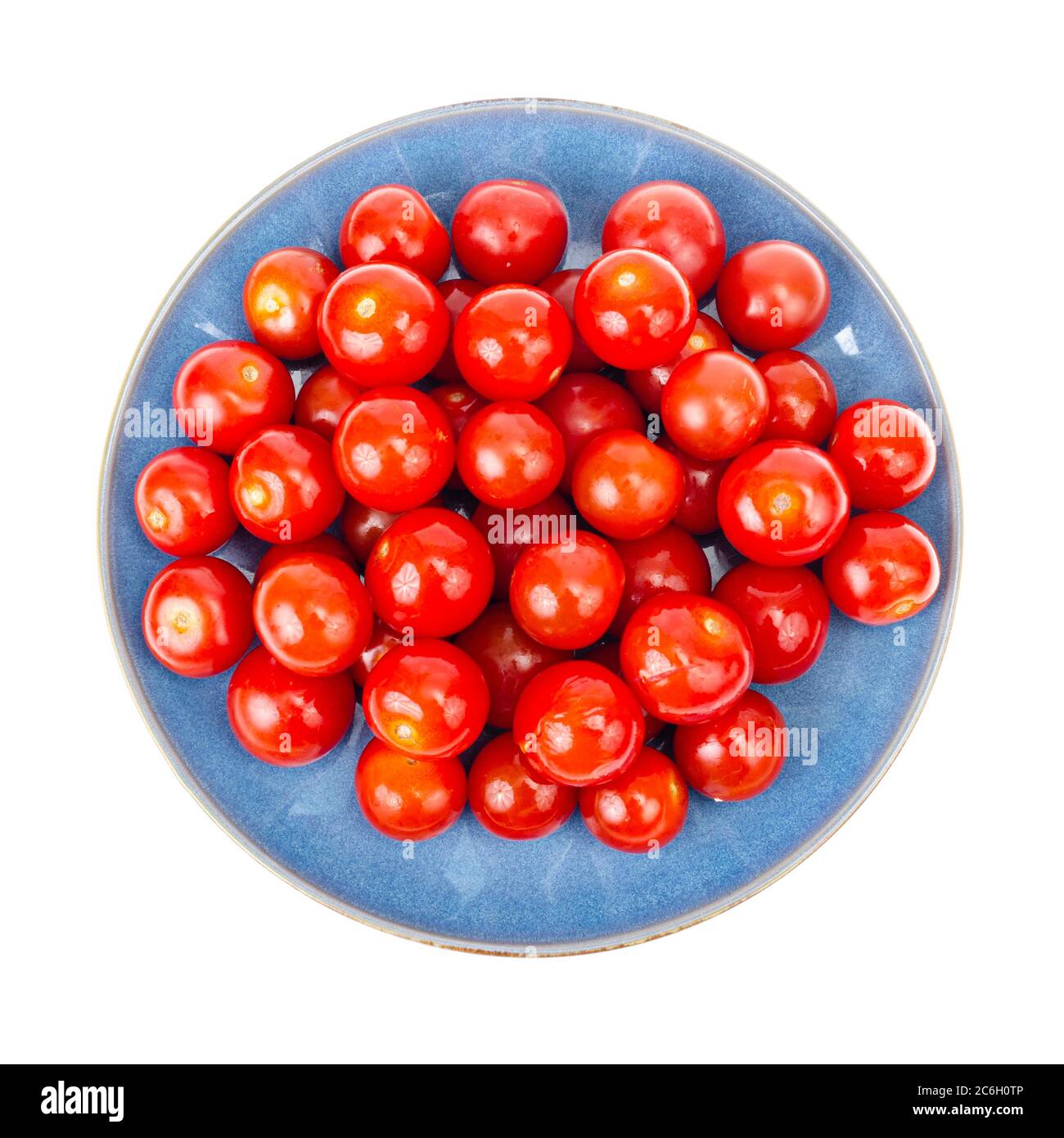Vegetables. Small red cherry tomatoes isolated on white Stock Photo - Alamy