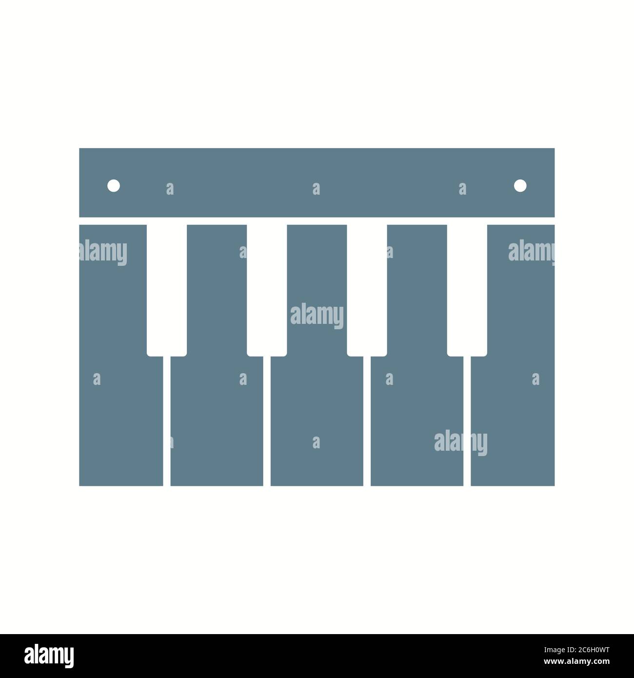 Unique Piano Vector Glyph Icon Stock Vector