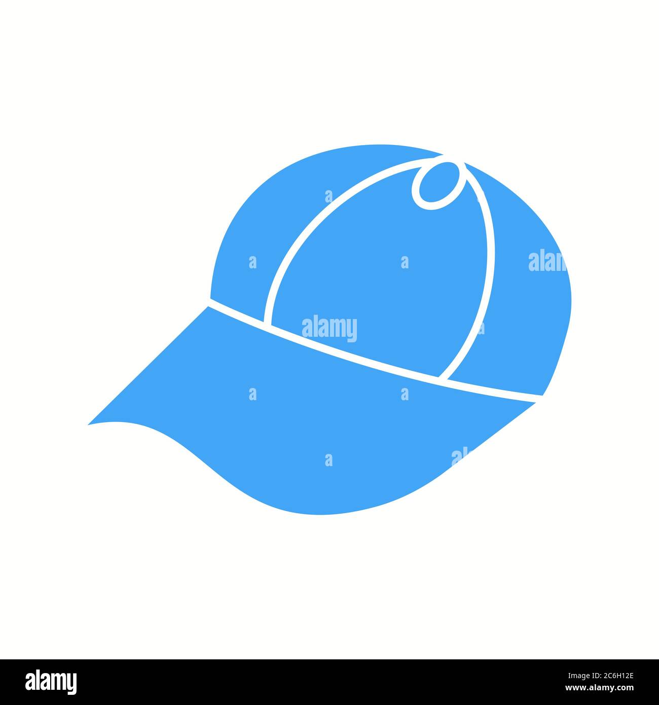 Unique Summer Cap Vector Glyph Icon Stock Vector
