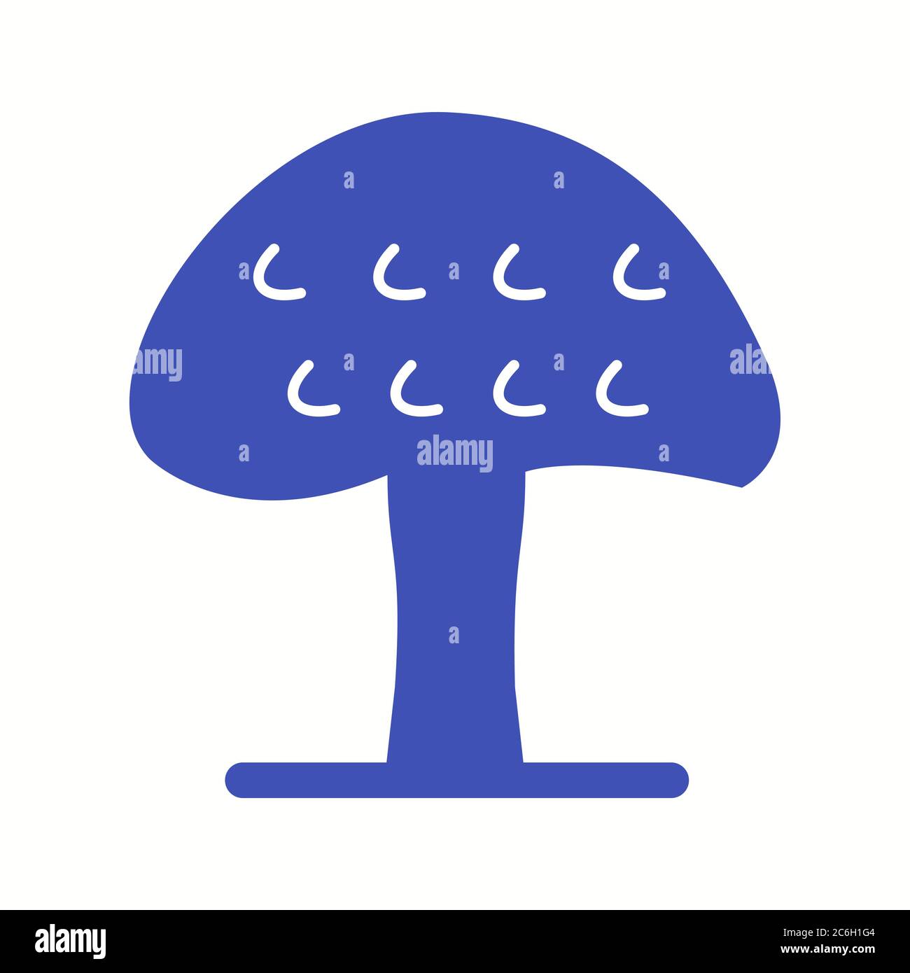 Unique Mushroom Vector Glyph Icon Stock Vector