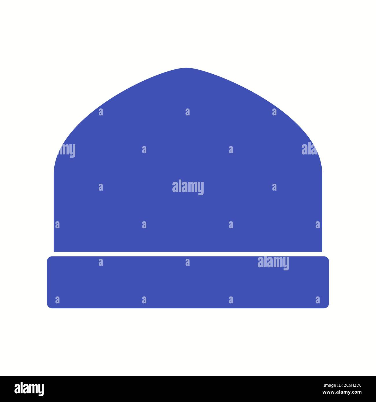 Unique Knitted Cap Vector Glyph Icon Stock Vector