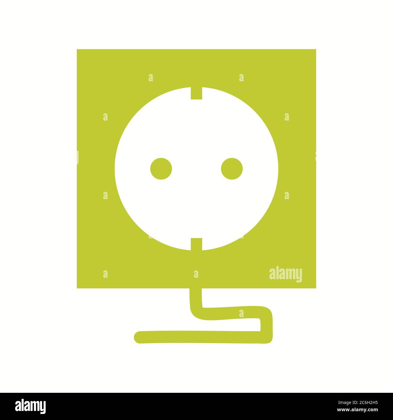 Unique Socket Vector Glyph Icon Stock Vector