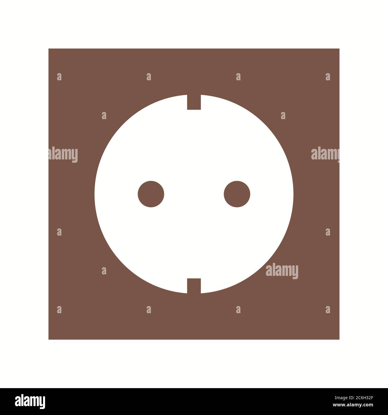 Unique Socket Vector Line Icon Stock Vector