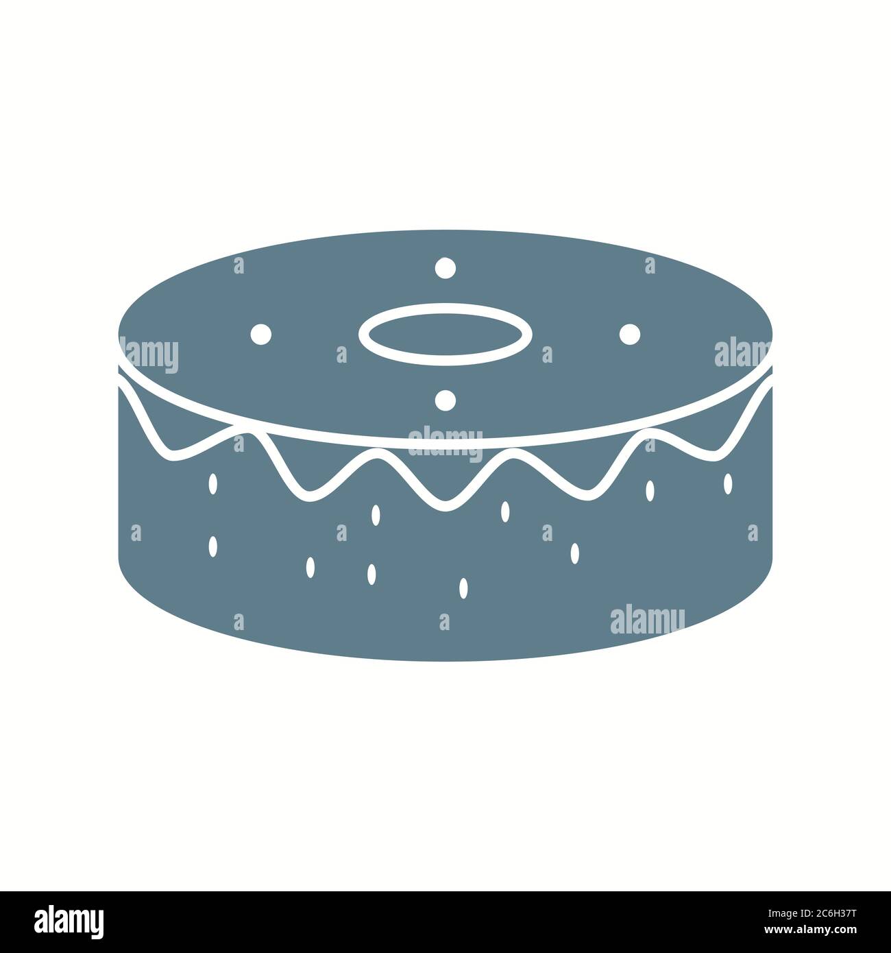 Unique Birthday Cake Vector Glyph Icon Stock Vector Image & Art Alamy