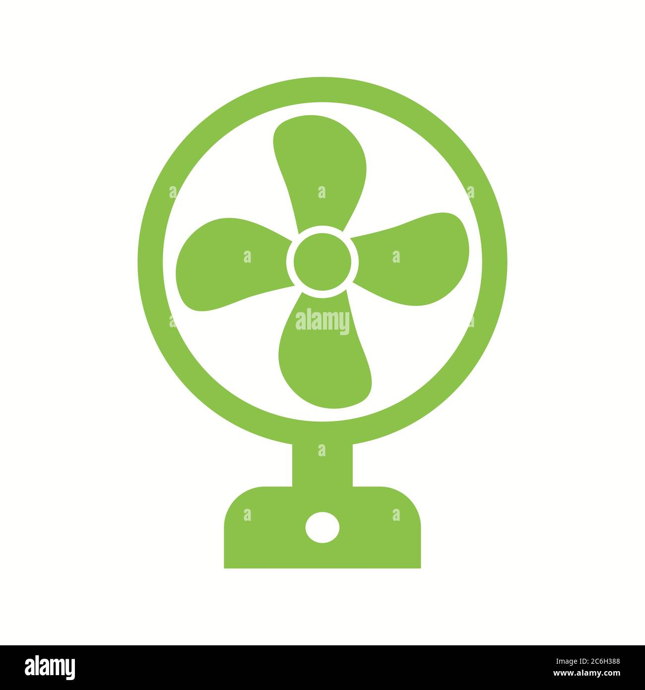 Unique Fan Vector Glyph Icon Stock Vector