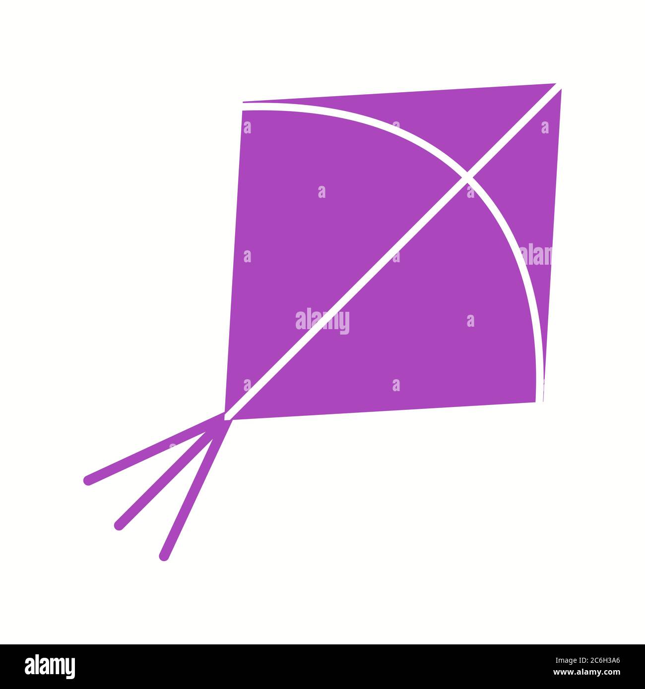 Unique Kite Vector Glyph Icon Stock Vector