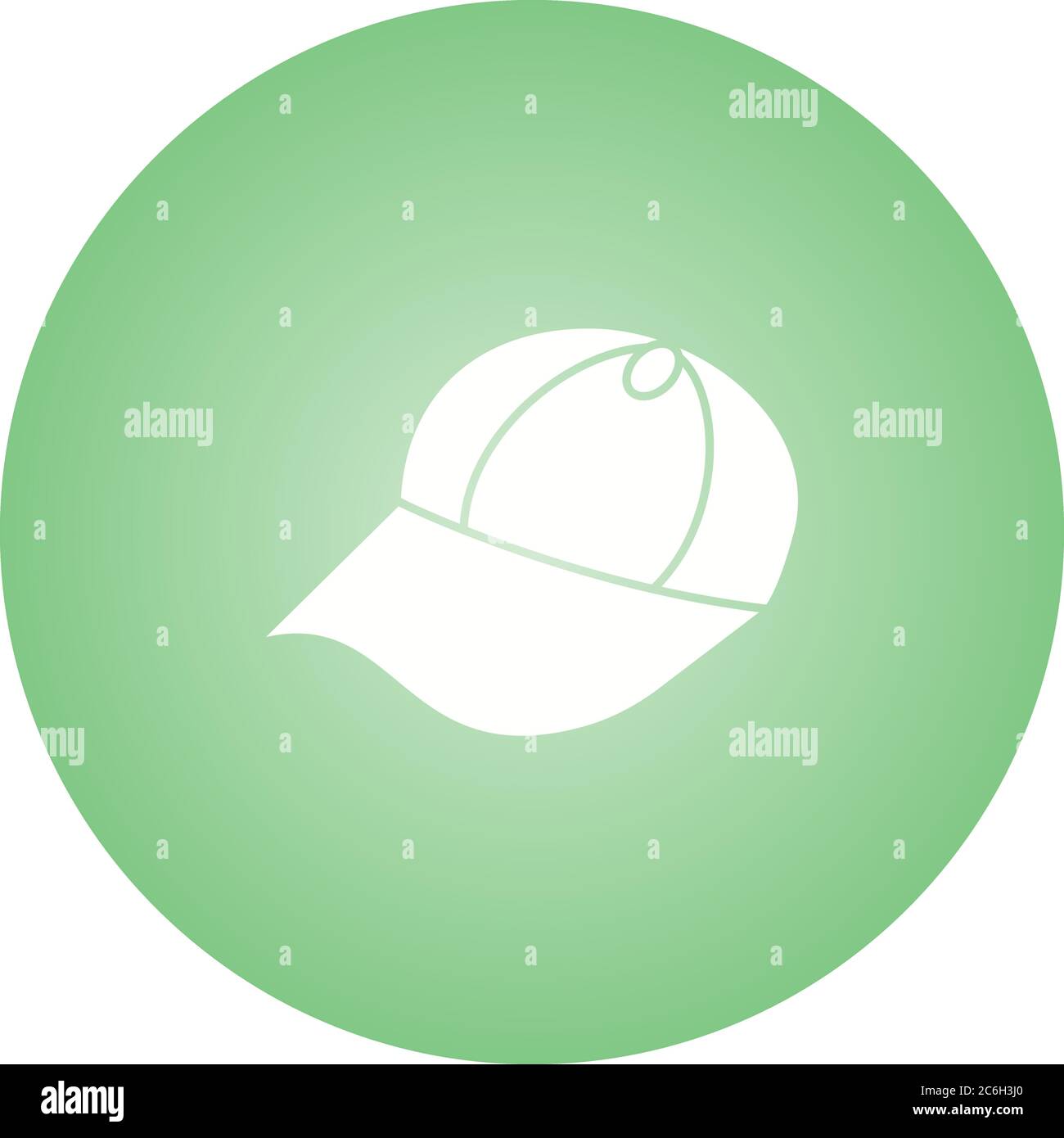 Unique Summer Cap Vector Glyph Icon Stock Vector