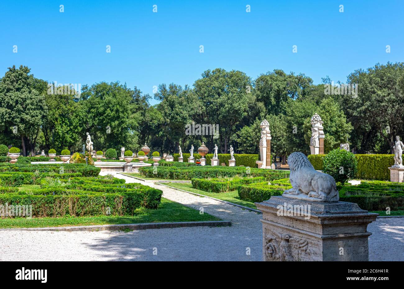 Villa Rome Gardens High Resolution Stock Photography and