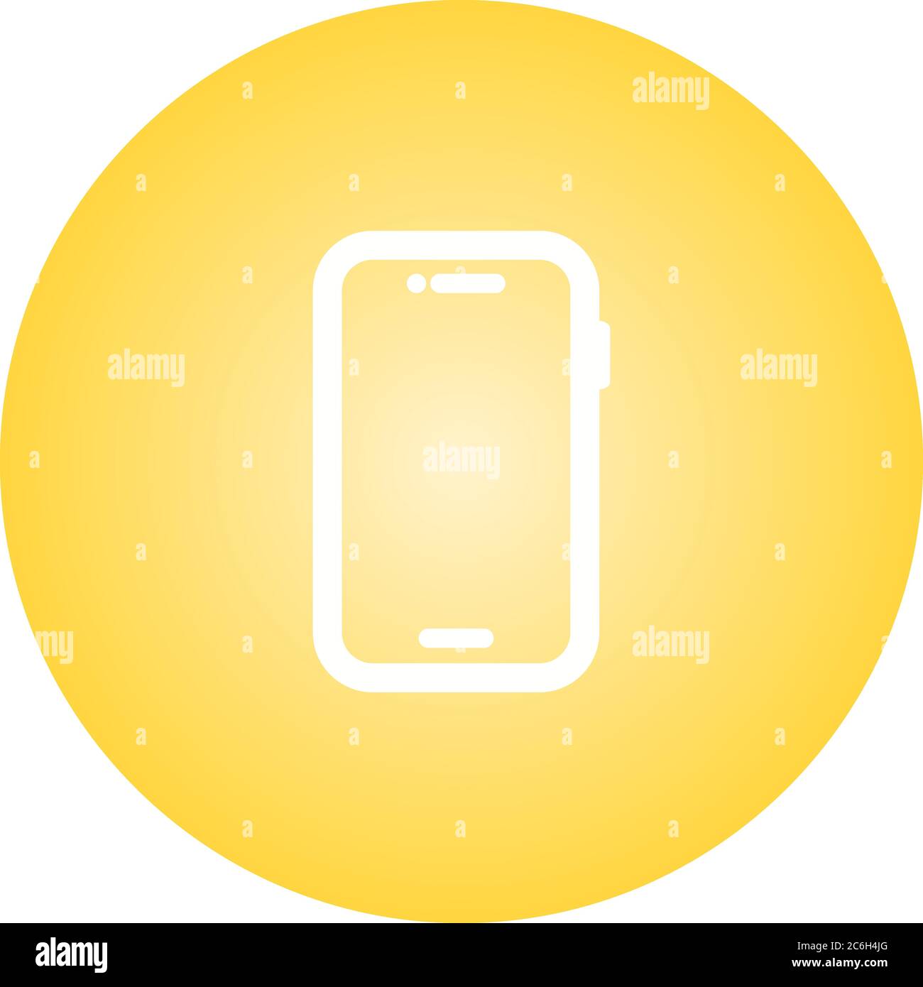 Unique Smartphone Glyph Vector Icon Stock Vector