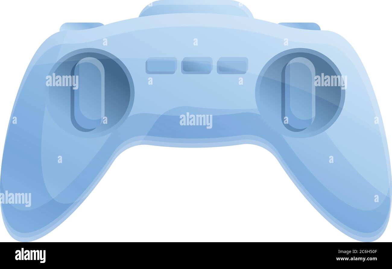 Game joystick remote control icon. Cartoon of game joystick remote