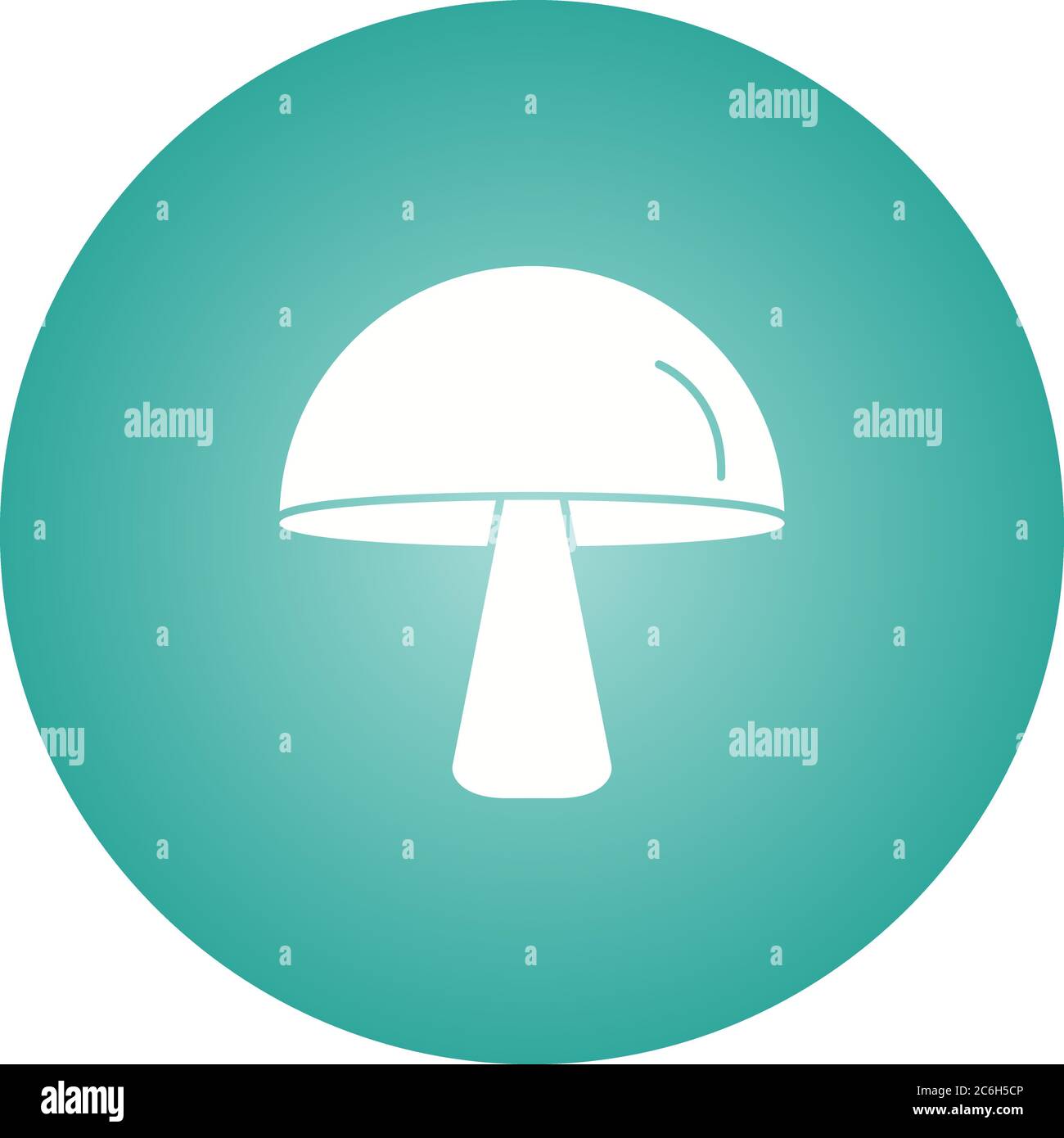Unique Mushroom Vector Glyph Icon Stock Vector