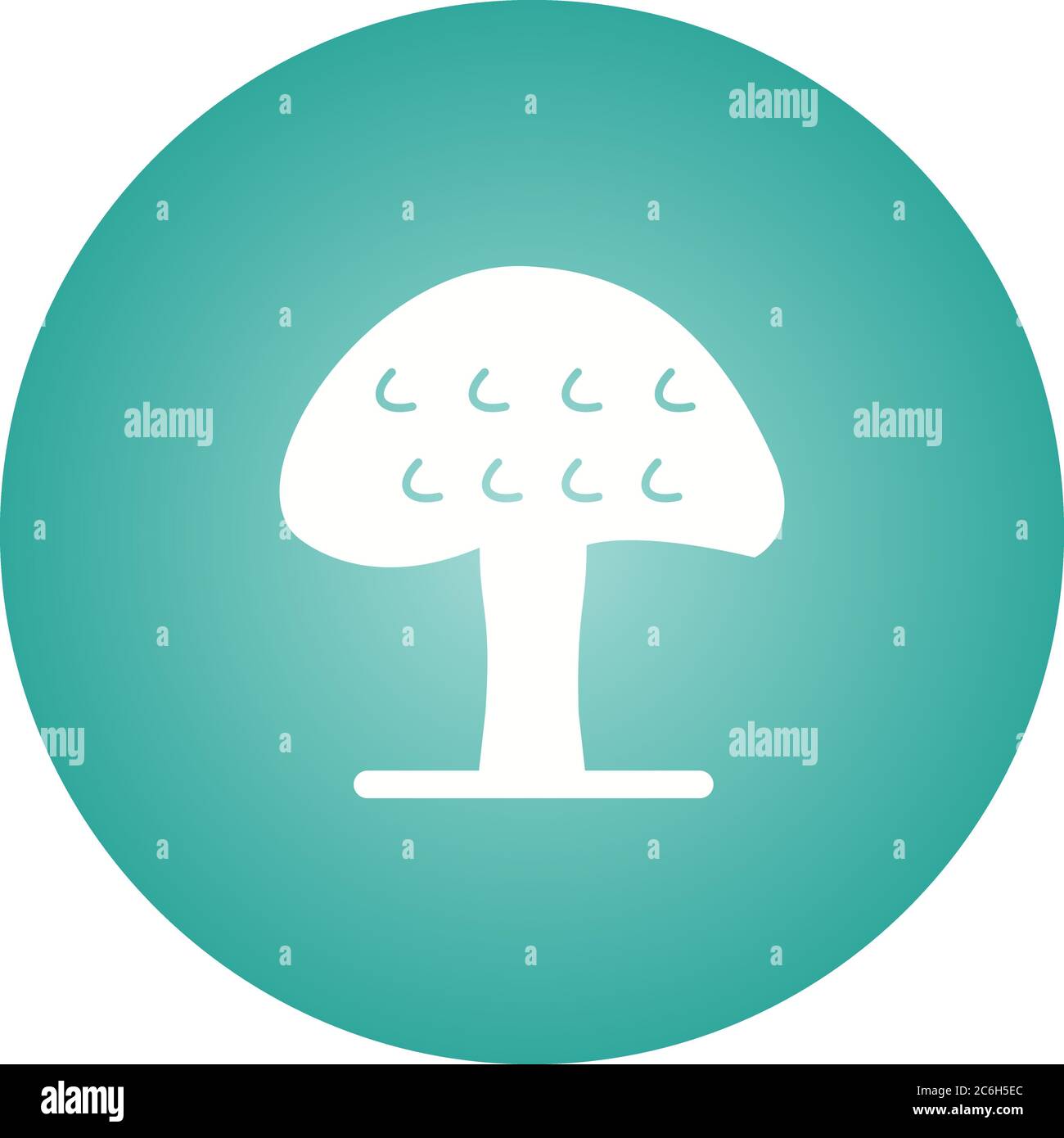 Unique Mushroom Vector Glyph Icon Stock Vector