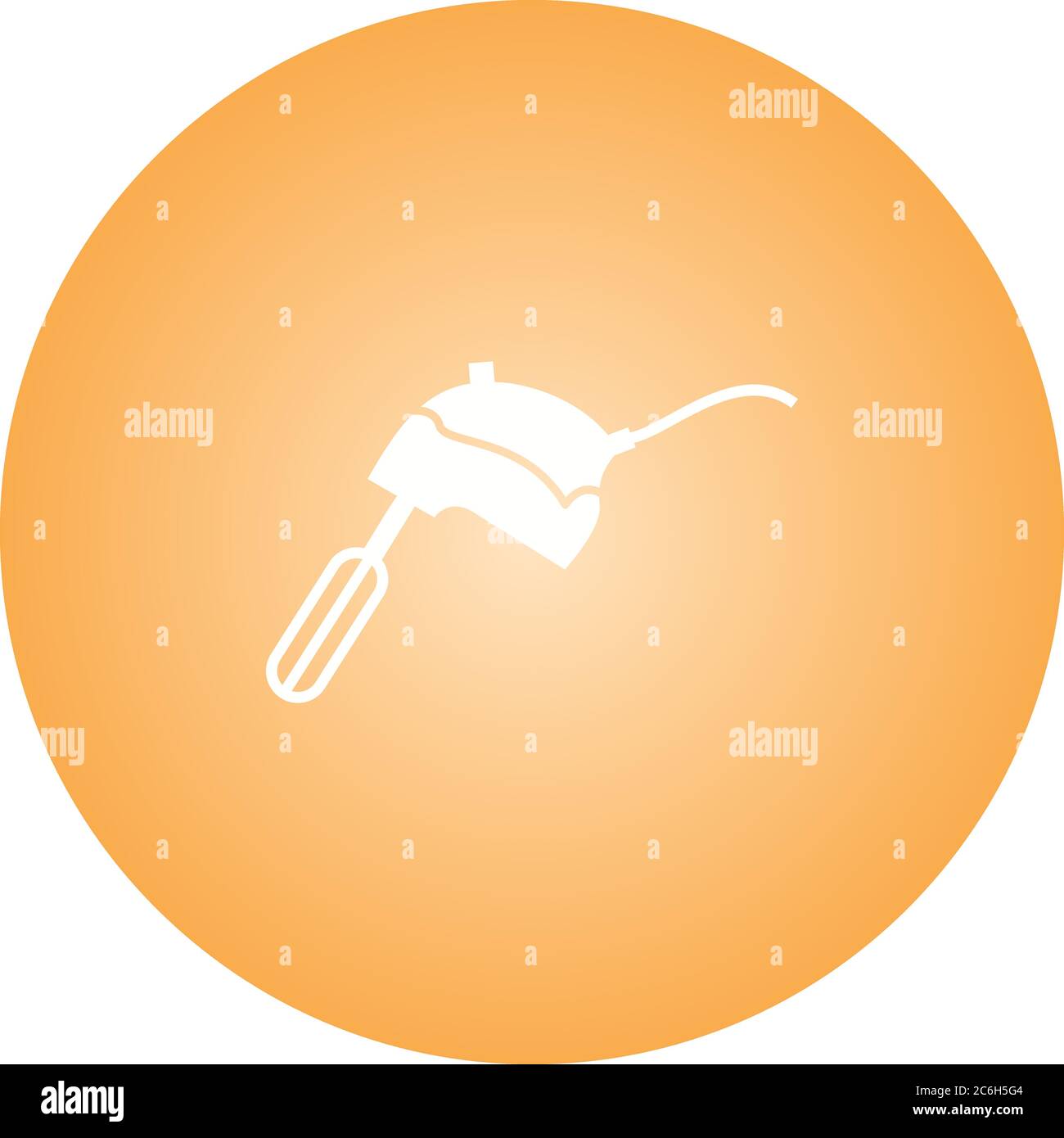 Unique Mixer Glyph Vector Icon Stock Vector