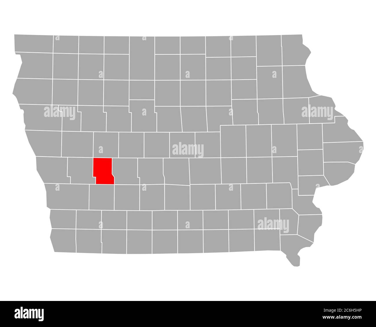 Map of Audubon in Iowa Stock Photo Alamy