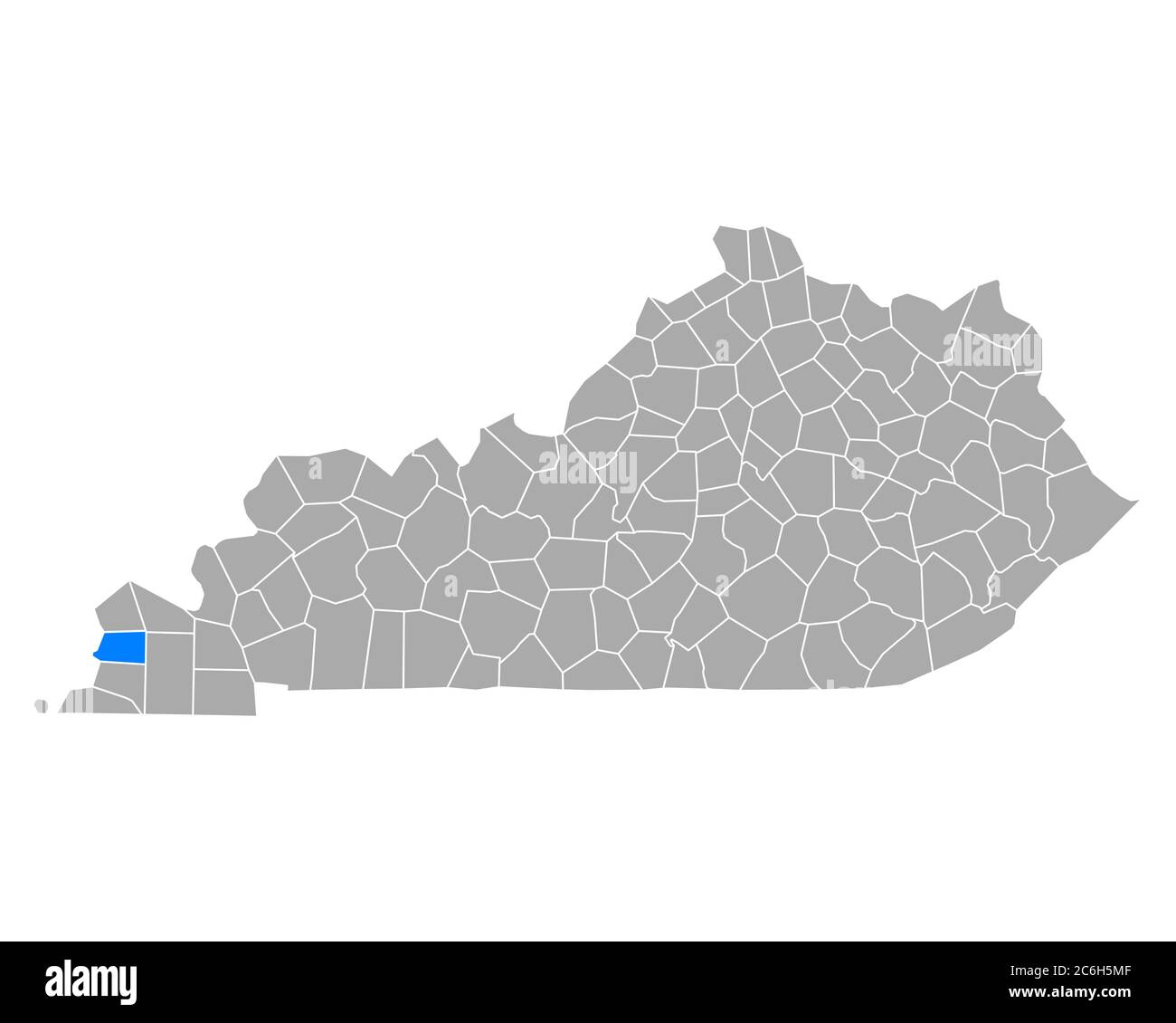 Map of Carlisle in Kentucky Stock Photo Alamy