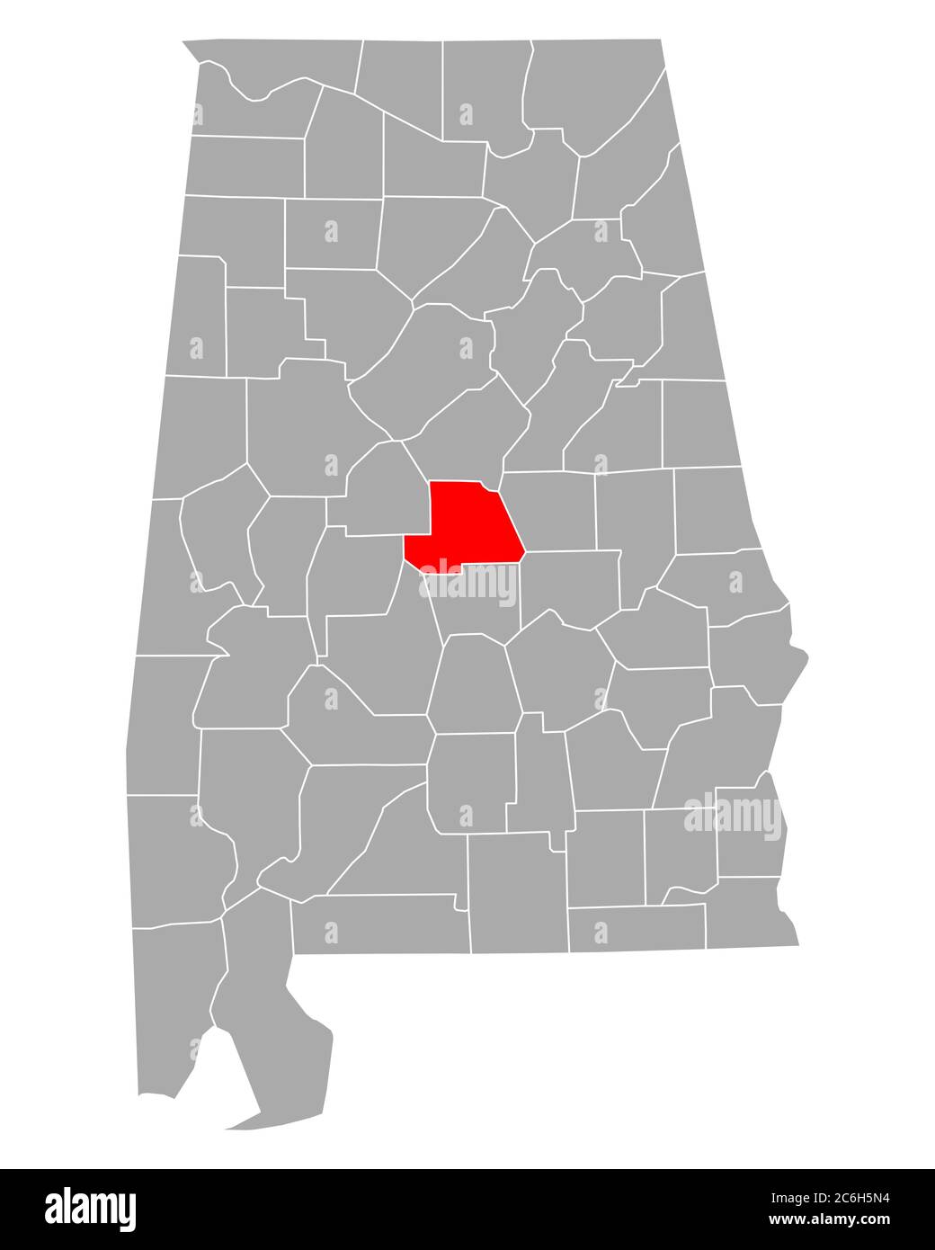 Map of Chilton in Alabama Stock Photo - Alamy